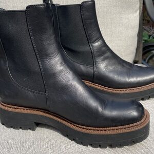 Sam Edelman Black Leather Ankle Booties